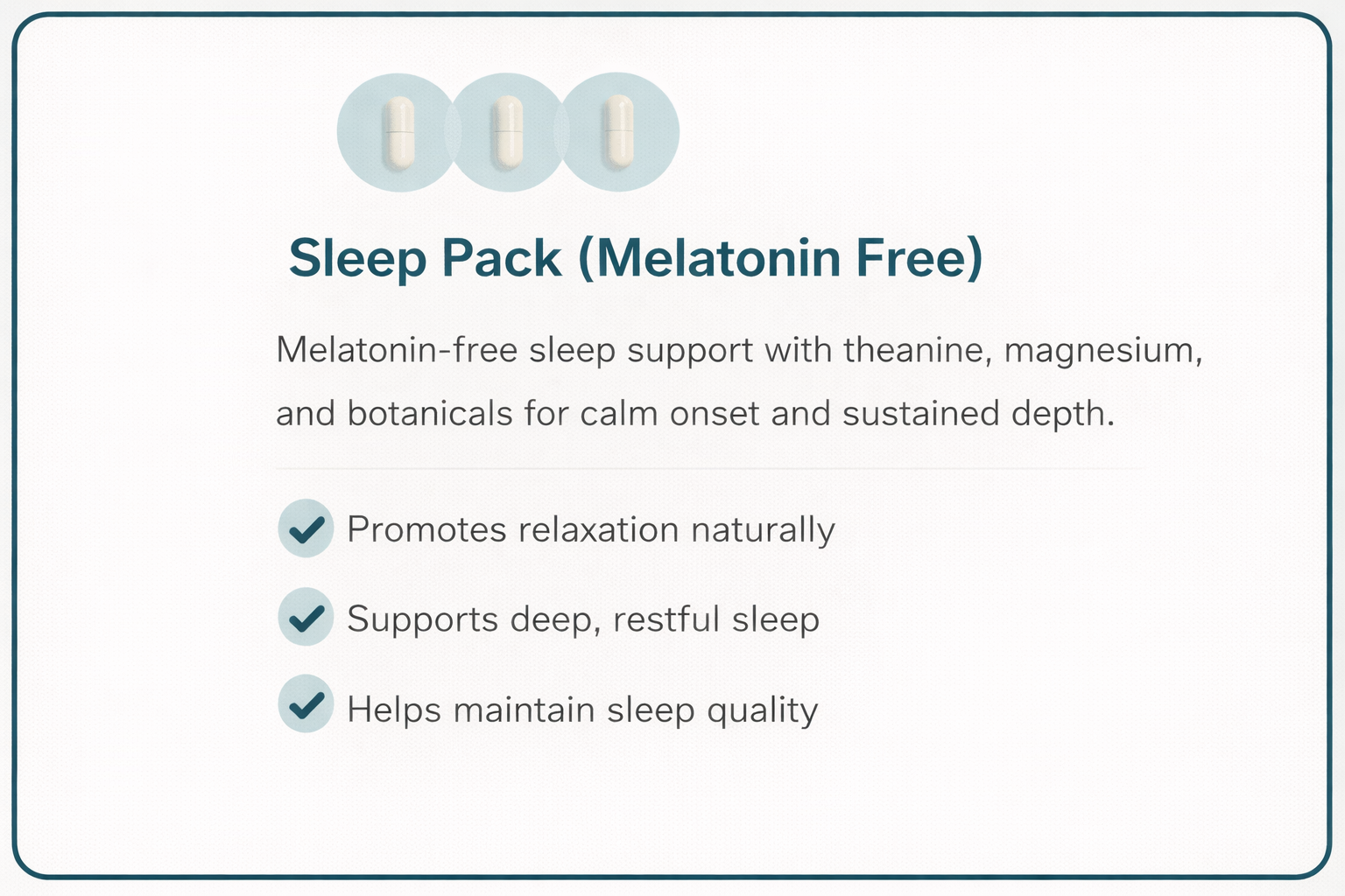 Sleep Pack- Melatonin Free